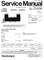 Technics - SLCH-530 - Service manual 